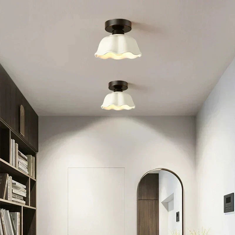 Lumenara Glass and Ceramic Pendant Lamp Chandelier-Style | Lersk