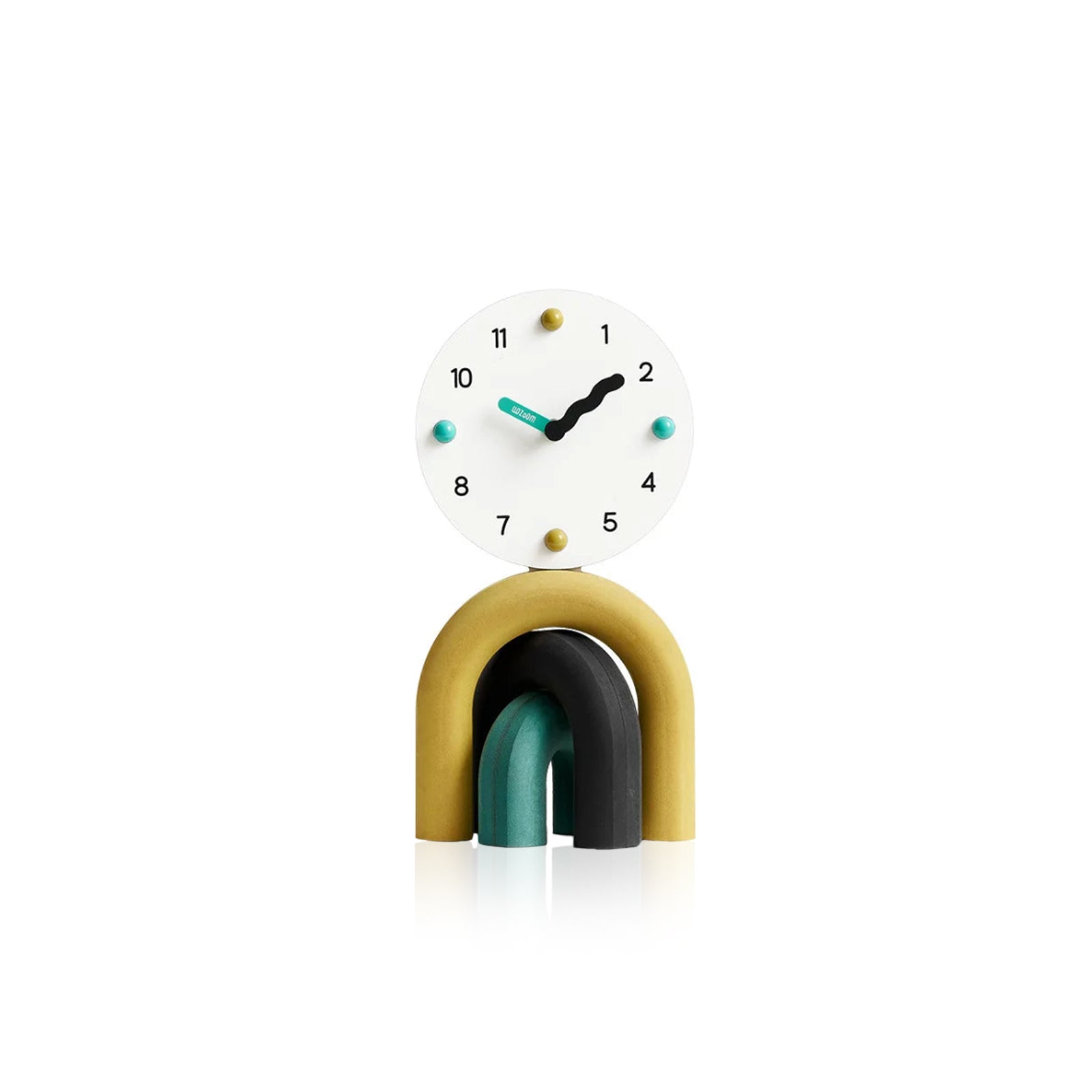 LumenArc Nordic Arch Desk Clock Two Finishes Sleek Design | Lersk