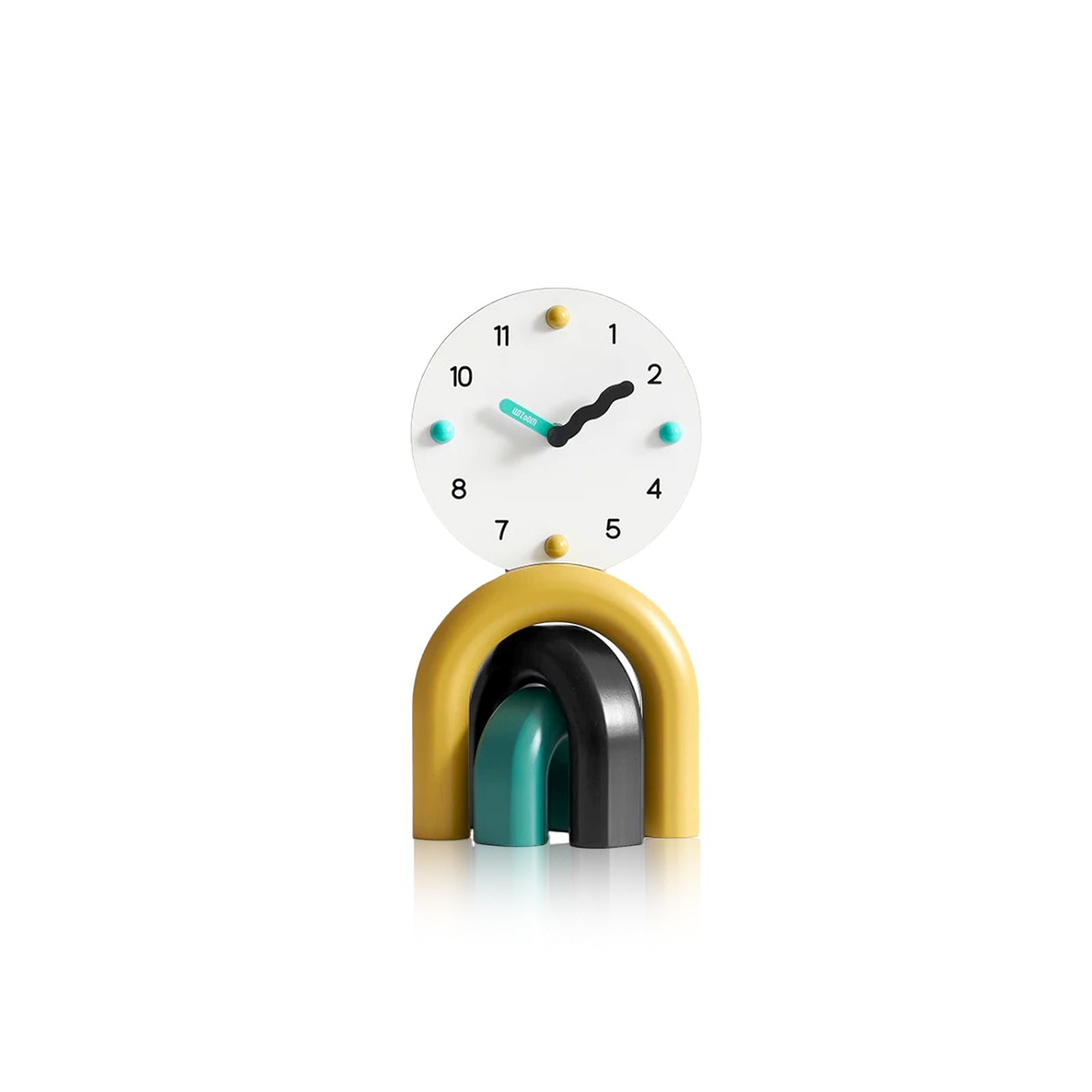 LumenArc Nordic Arch Desk Clock Two Finishes Sleek Design | Lersk
