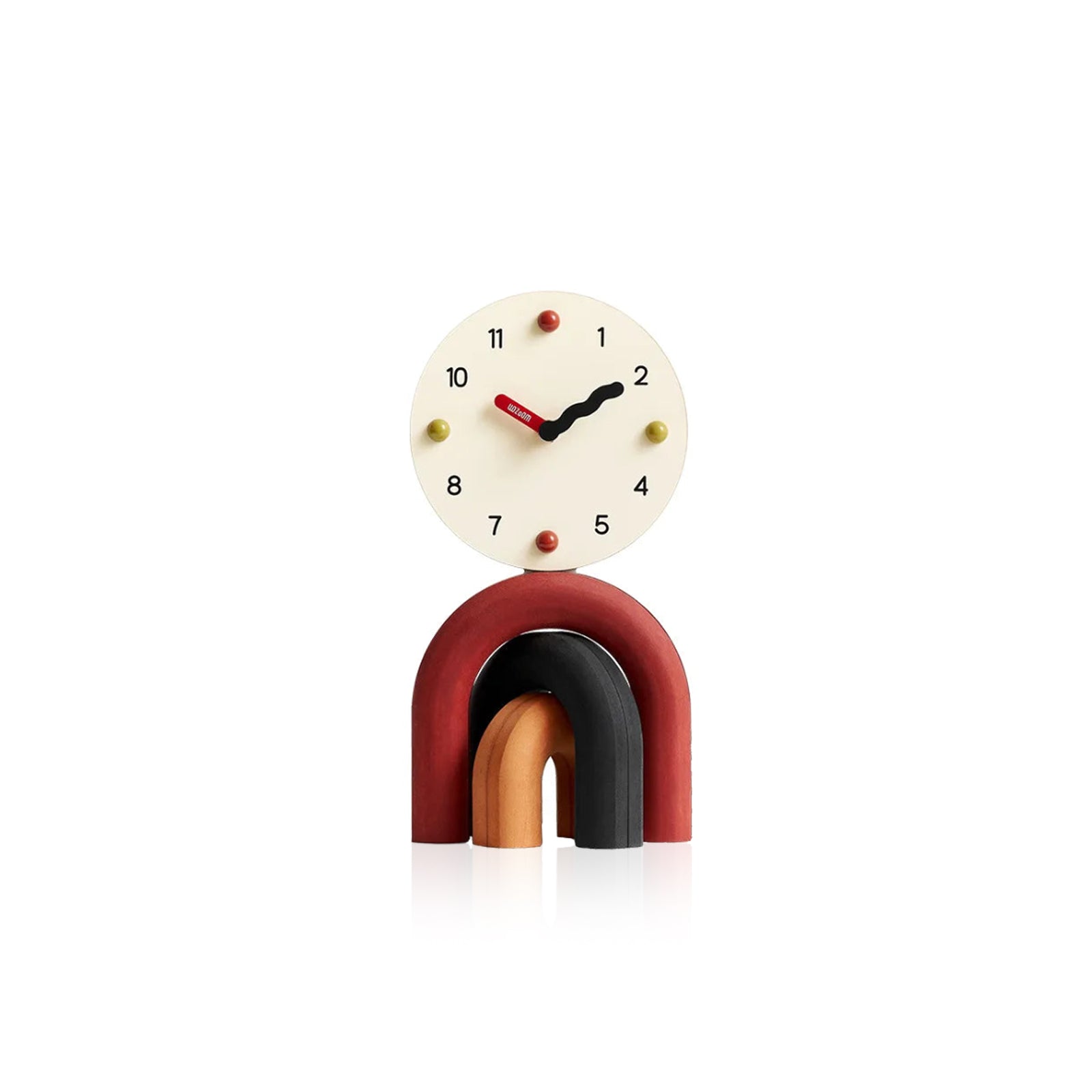 LumenArc Nordic Arch Desk Clock Two Finishes Sleek Design | Lersk