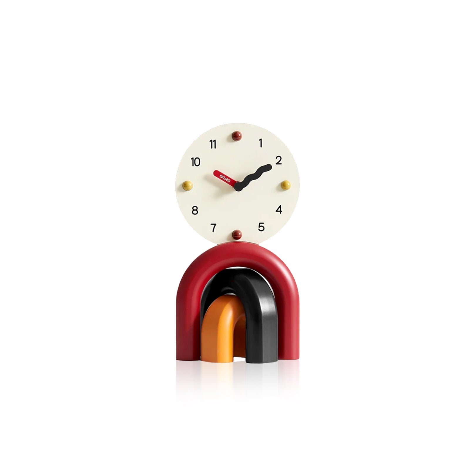 LumenArc Nordic Arch Desk Clock Two Finishes Sleek Design | Lersk