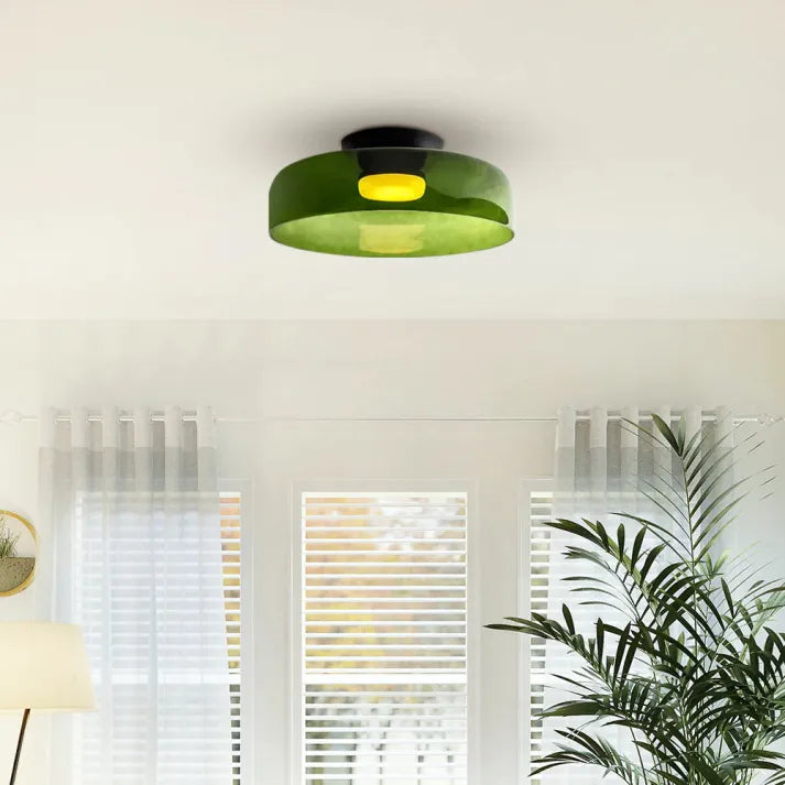 Lumenweave Nordic Ceiling Light With Handcrafted Glass Shade | Lersk