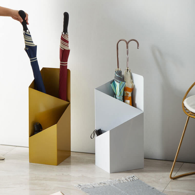 DripFrame Umbrella Stand With Drip Tray Scandinavian Minimalist Metal Umbrella Holder | Lersk