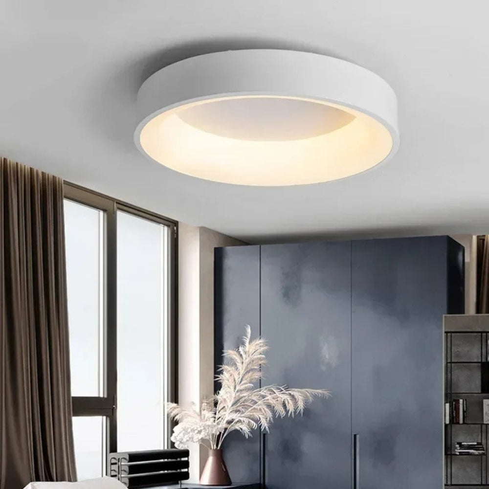 Plafoniera LED rotonda Nordic con telecomando per case moderne a risparmio energetico | Lersk