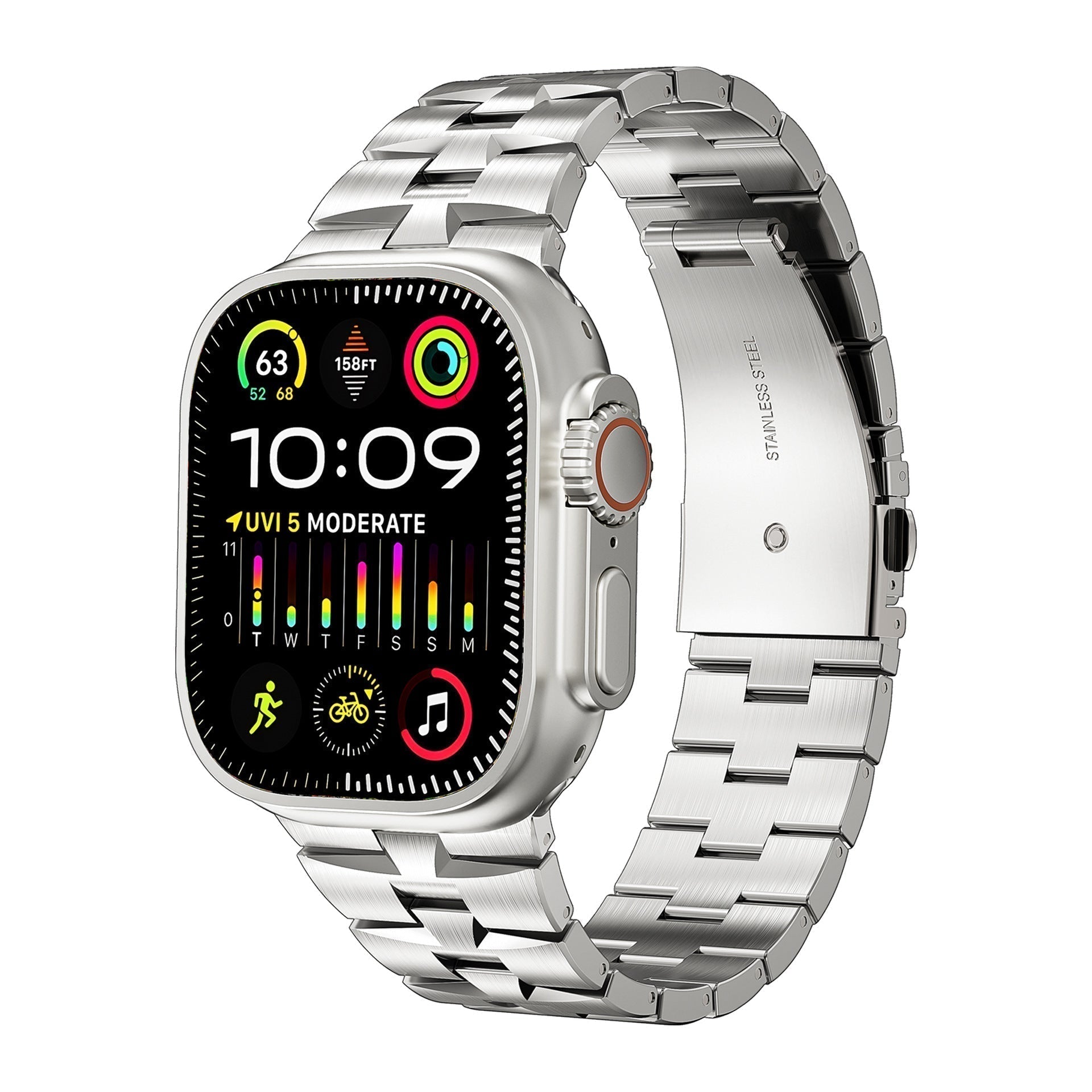 Aventi rustfrit stål urrem til Apple Watch | Lersk