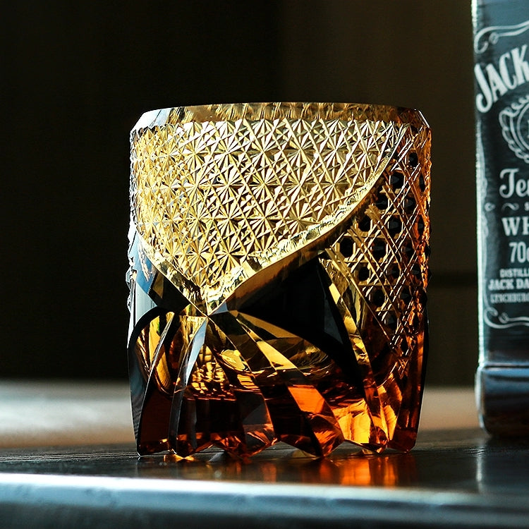 Kirei | Bicchiere da Whisky Dark Knight artigianale con scatola in legno | Lersk