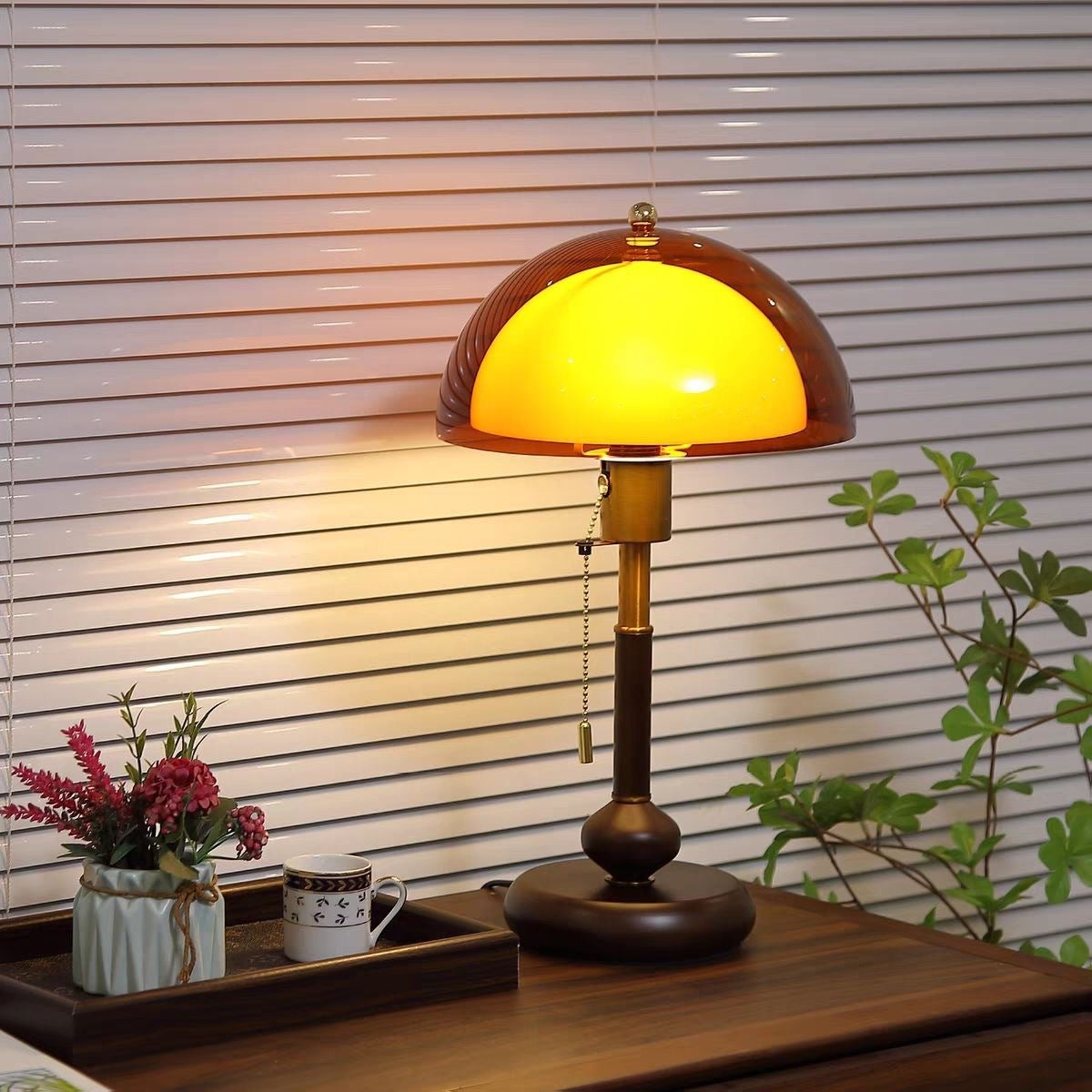 Retro vintage gulvlampe, elegant dekorativ standerlampe | Lersk