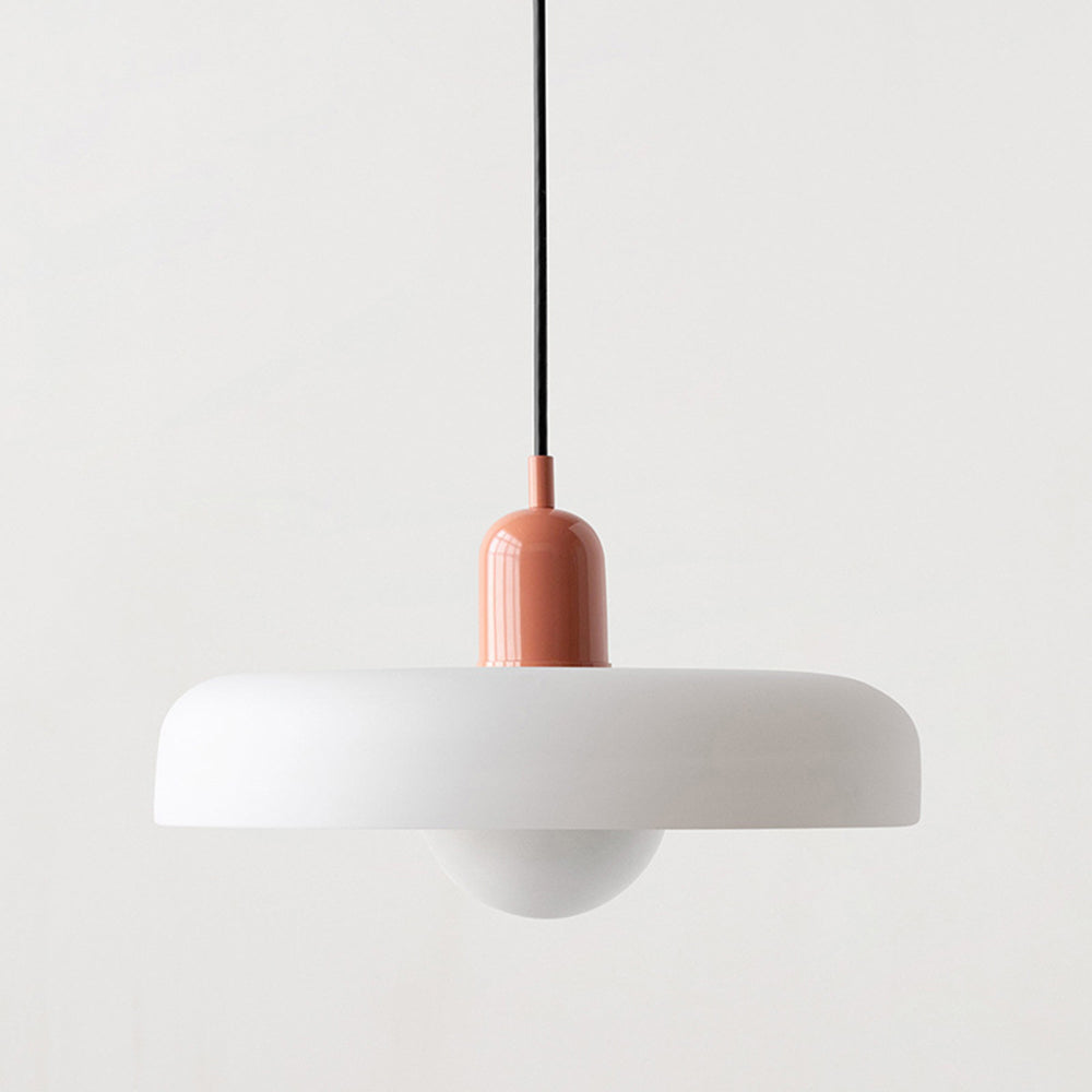 Aurelo Colored Glass Bauhaus Pendant Light for Dining Rooms | Lersk