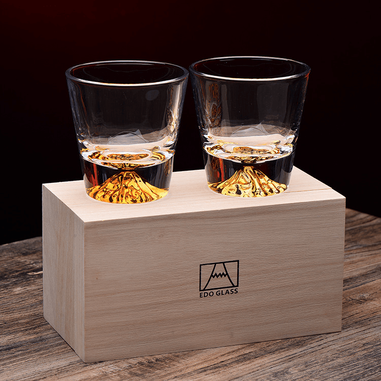 Sada ručně vyráběných whisky sklenic Hikari Kiriko od Chamvin Edo Craft | Lersk