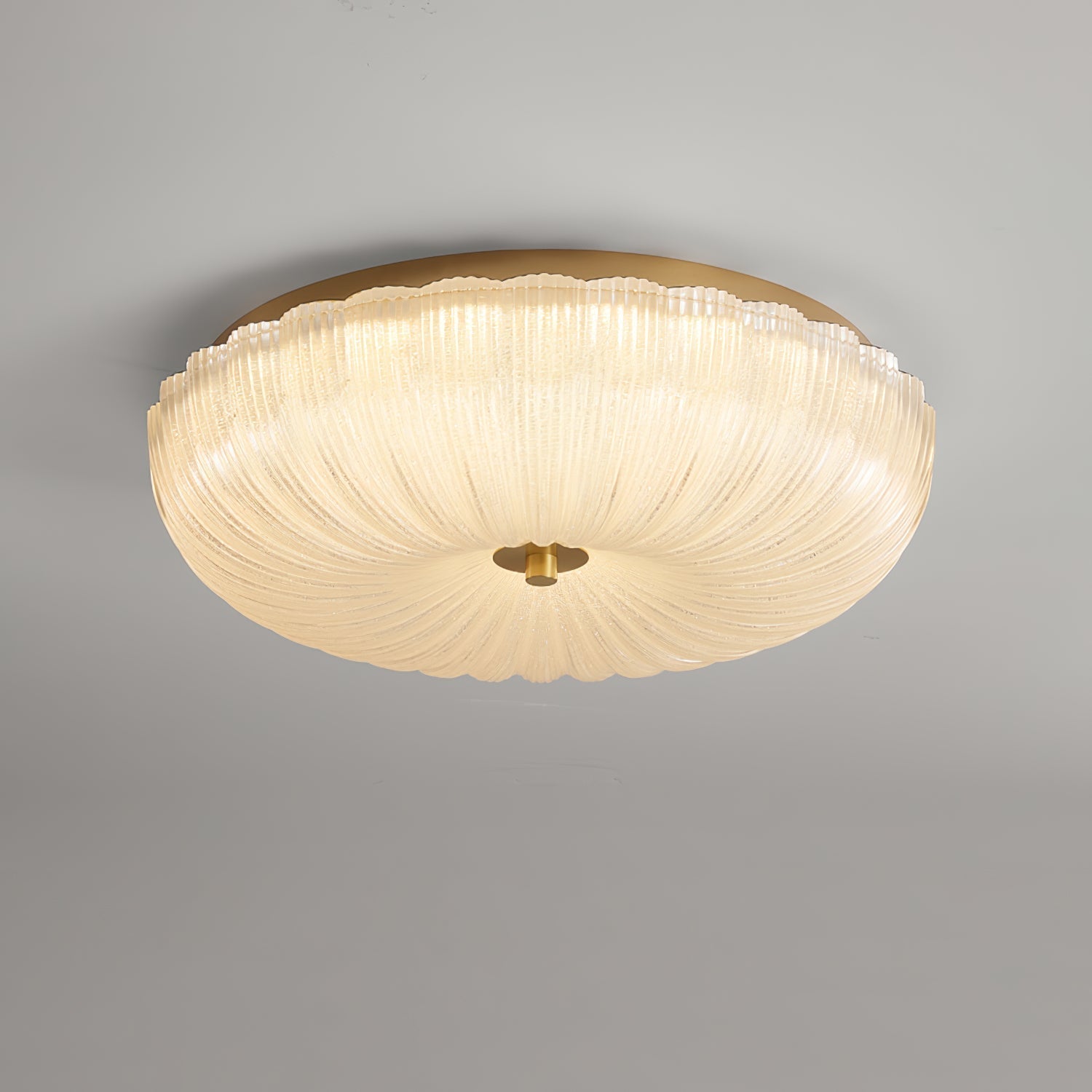 Nyra Ripple glasloftlampe | Slank moderne glød | Lersk