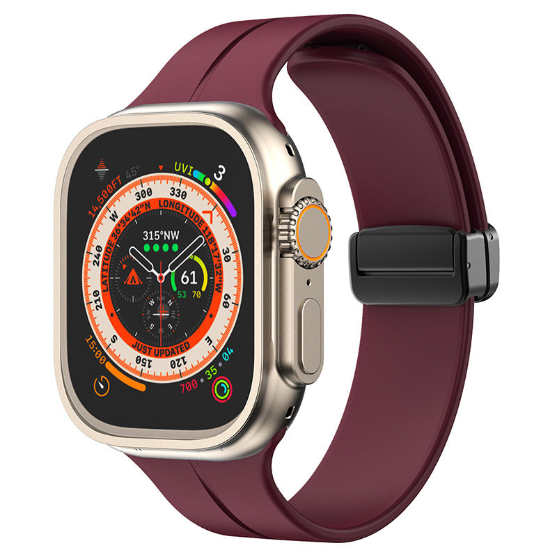 Kirrea magnetický skládací silikonový řemínek pro Apple Watch | Lersk