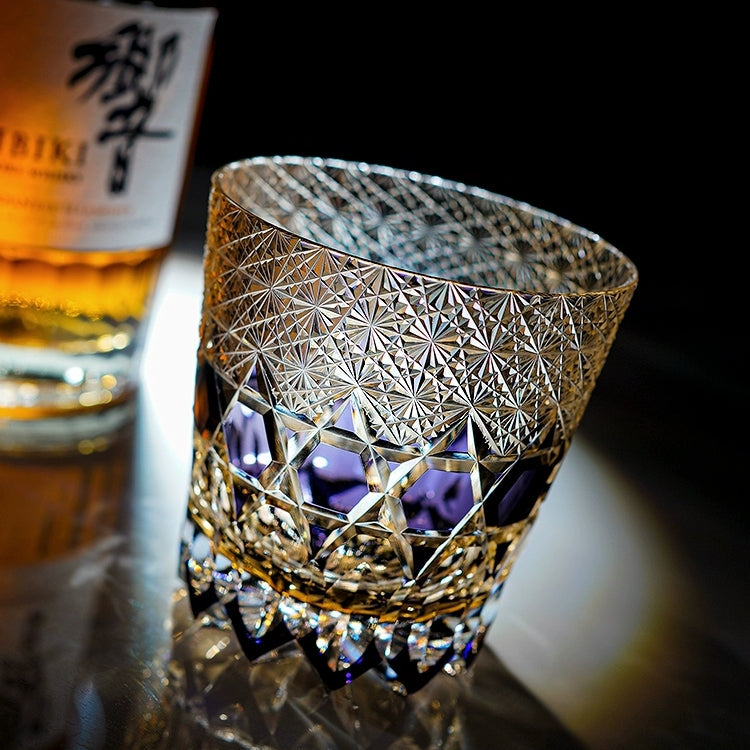 Hikaru | Håndlavet Fluorit Whiskyglas med Trækasse | Lersk