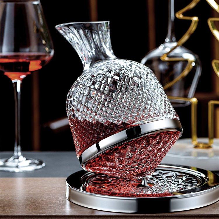 Luminara 360-Degree Crystal Rotating Hand Blown Decanter | Lersk