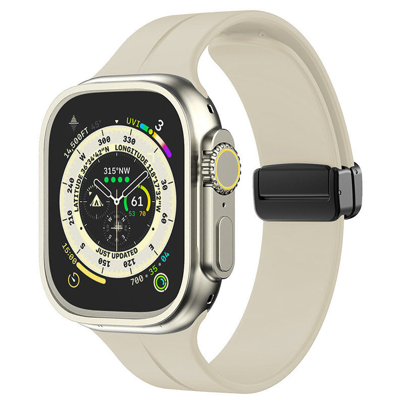 Kirrea magnetický skládací silikonový řemínek pro Apple Watch | Lersk