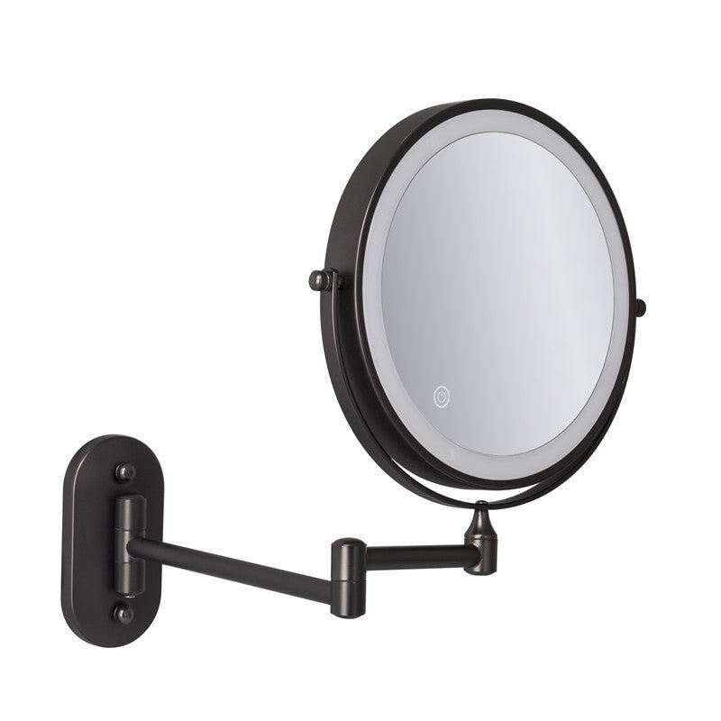 Specchio da barba da parete ricaricabile Luxa 1X/10X con LED | Lersk