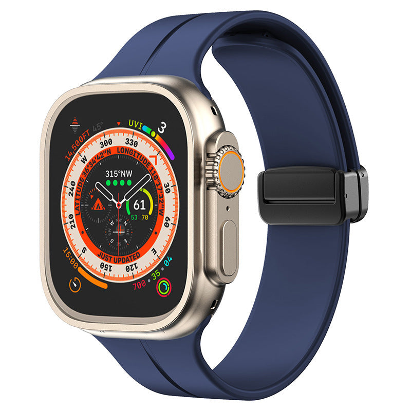 Kirrea magnetický skládací silikonový řemínek pro Apple Watch | Lersk