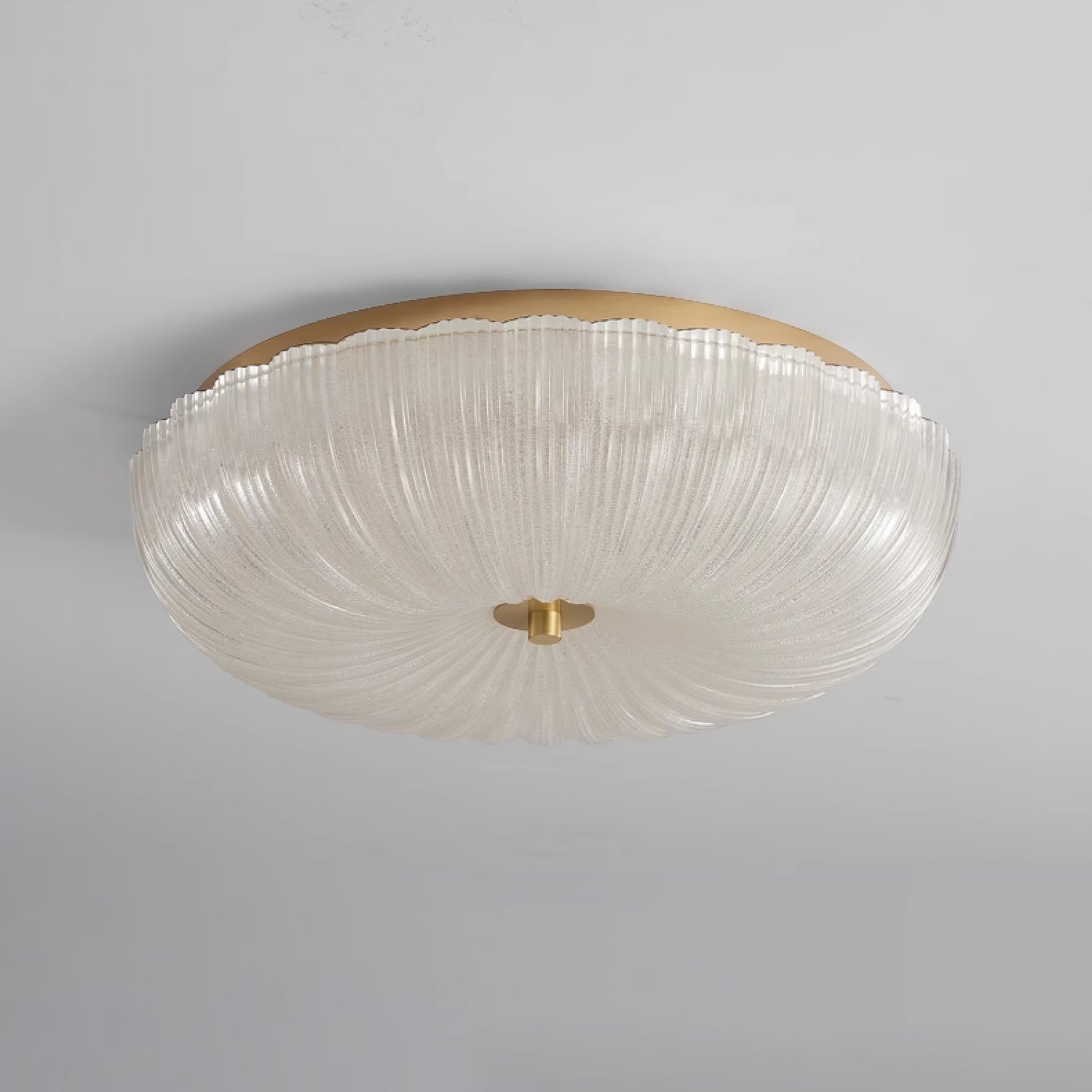 Nyra Ripple glasloftlampe | Slank moderne glød | Lersk