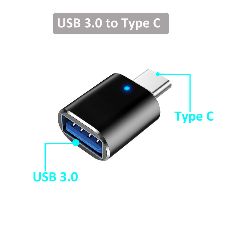 USB C OTG-adapter USB 3.0 til iOS Android Rejsevenlig Kompakt | Lersk