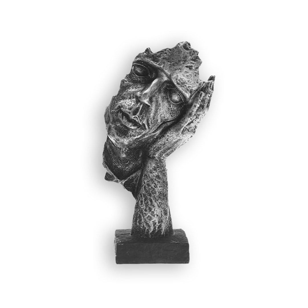 Odins Ansigter Skulptur Rustik Nordisk Kunst til Moderne Hjem | Lersk