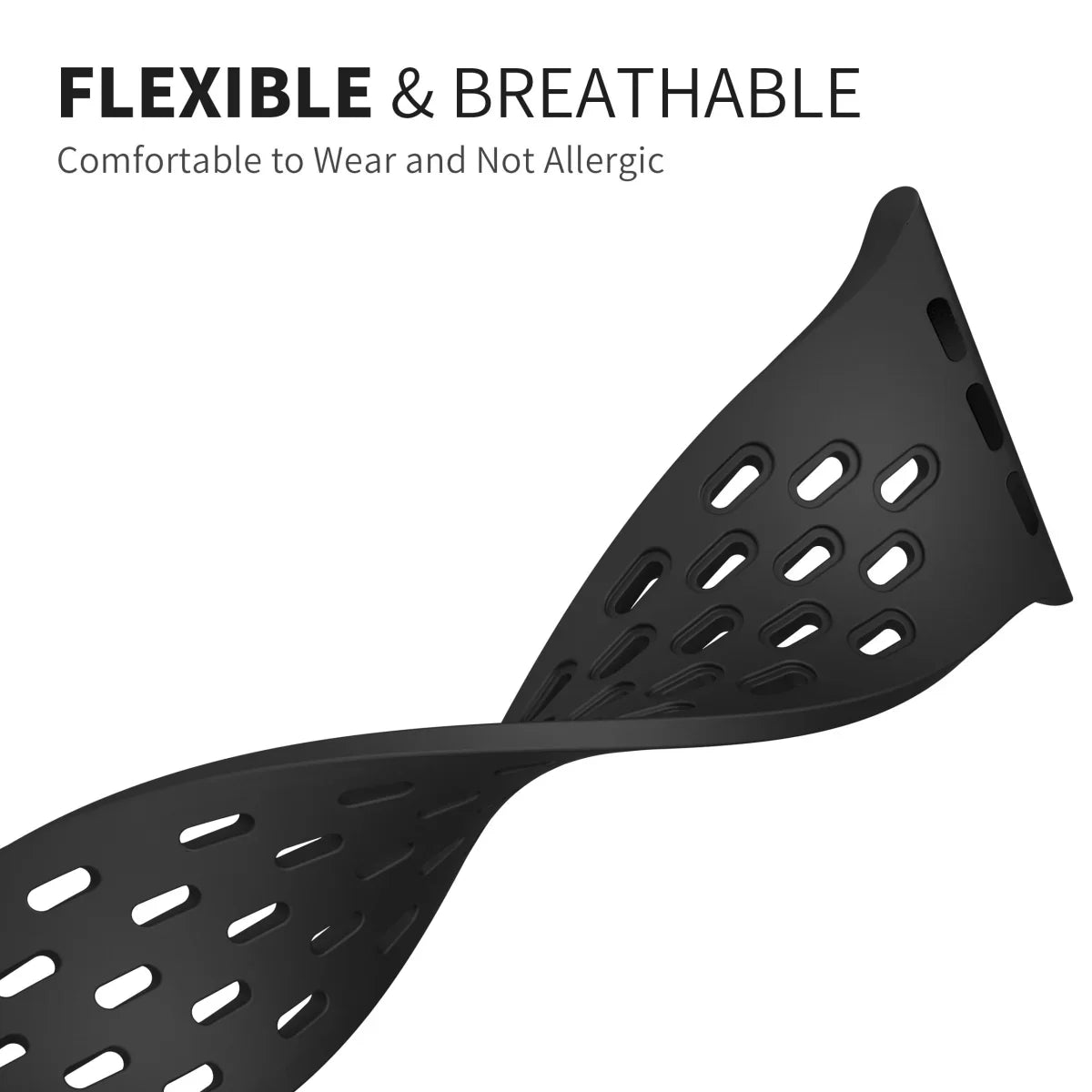 AeroMag | Breathable Magnetic Silicone Band for Apple Watch | Lersk