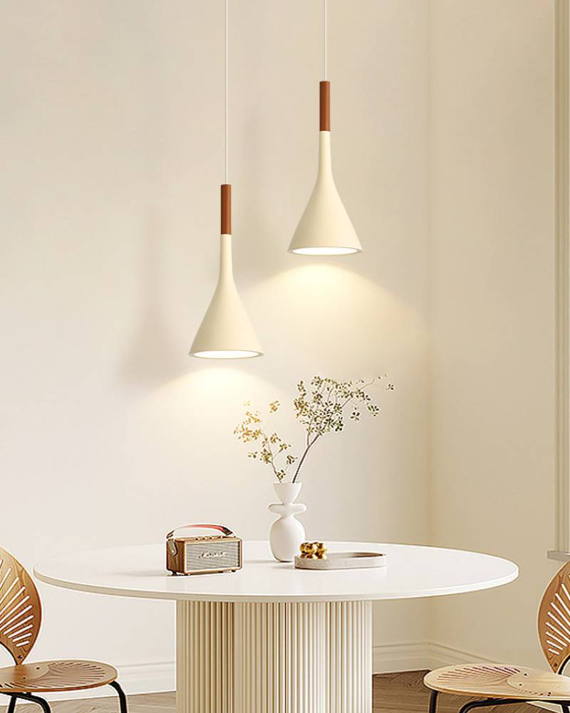 Minimalistyczna lampa wisząca retro do nowoczesnych wnętrz | Lersk
