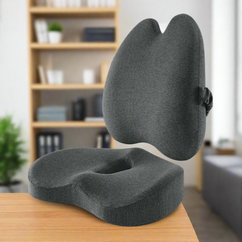 ErgoEase Seat & Back Orthopedic Cushions for Pain Relief | Lersk