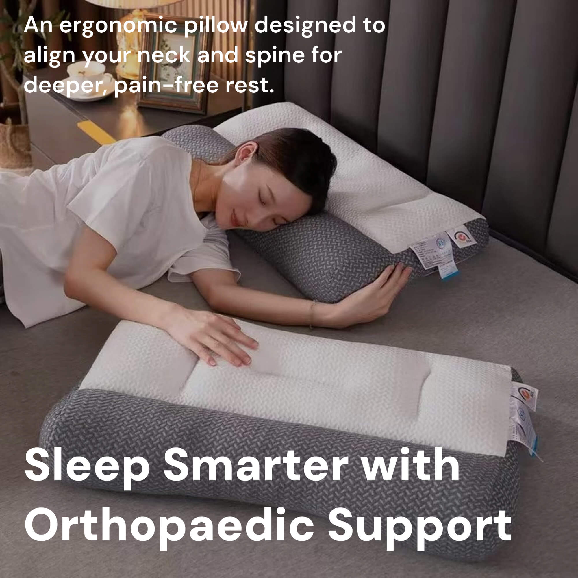SomniEase Orthopedic Neck Pillow For All Sleep Positions | Lersk