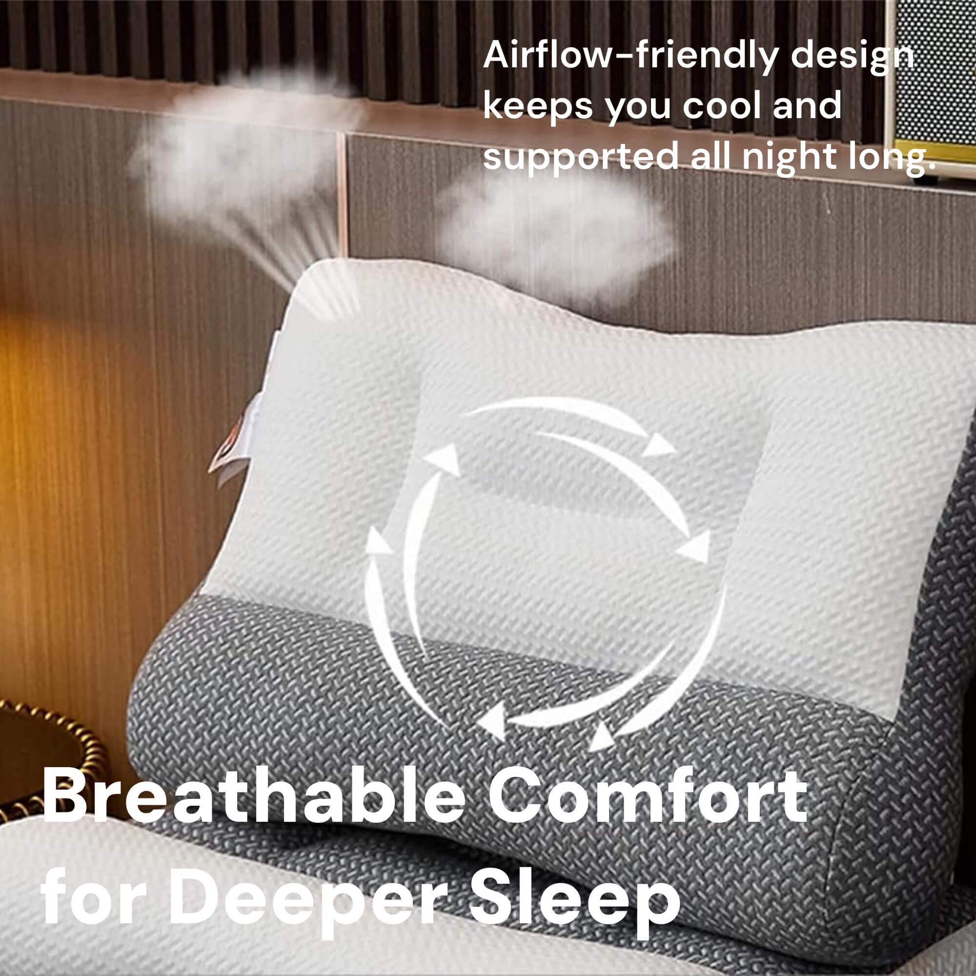 SomniEase Orthopedic Neck Pillow For All Sleep Positions | Lersk