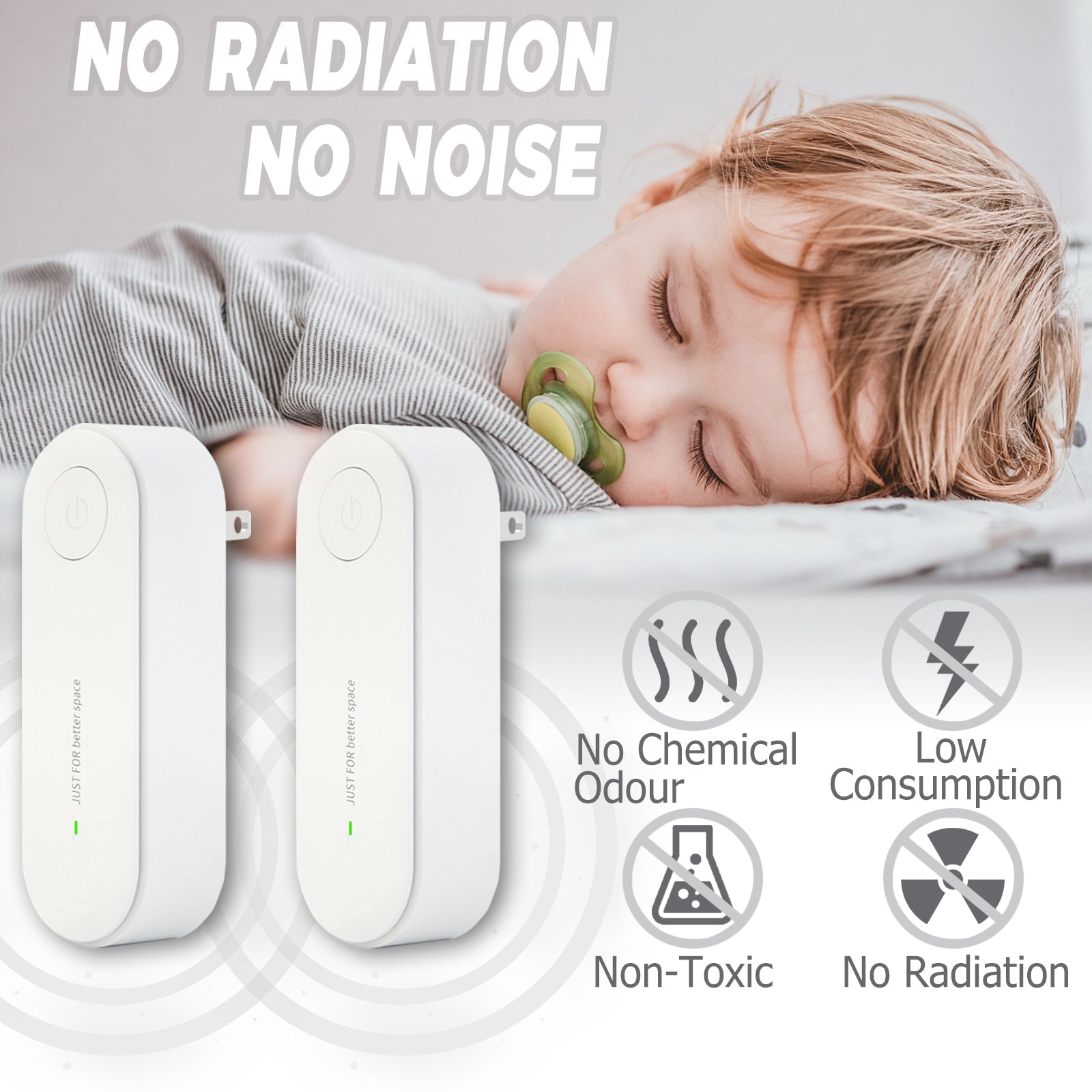 Twin Pack Ultrasonic Plug-In Mosquito Repellent Devices | Lersk
