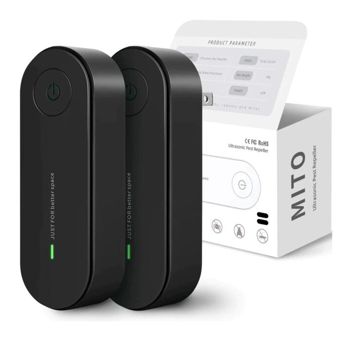 Twin Pack Ultrasonic Plug-In Mosquito Repellent Devices | Lersk