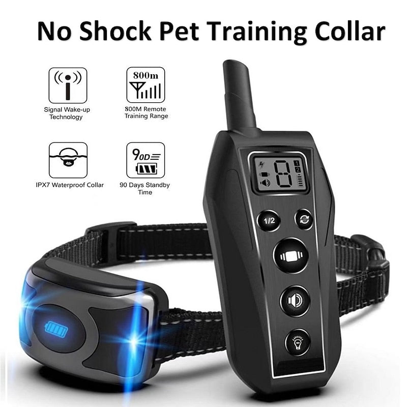 Coleira de Treino Sem Choque LumaPaw com Comando de Longo Alcance | Lersk