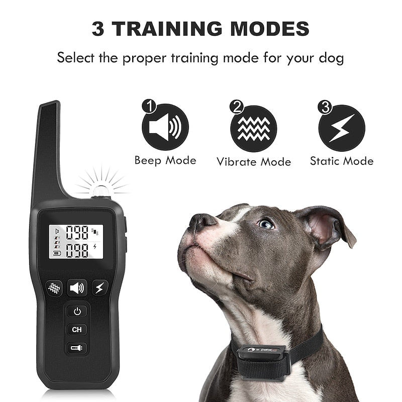 Premium Dog Training Collar With Remote And Flashlight For All Dog Sizes | Lersk