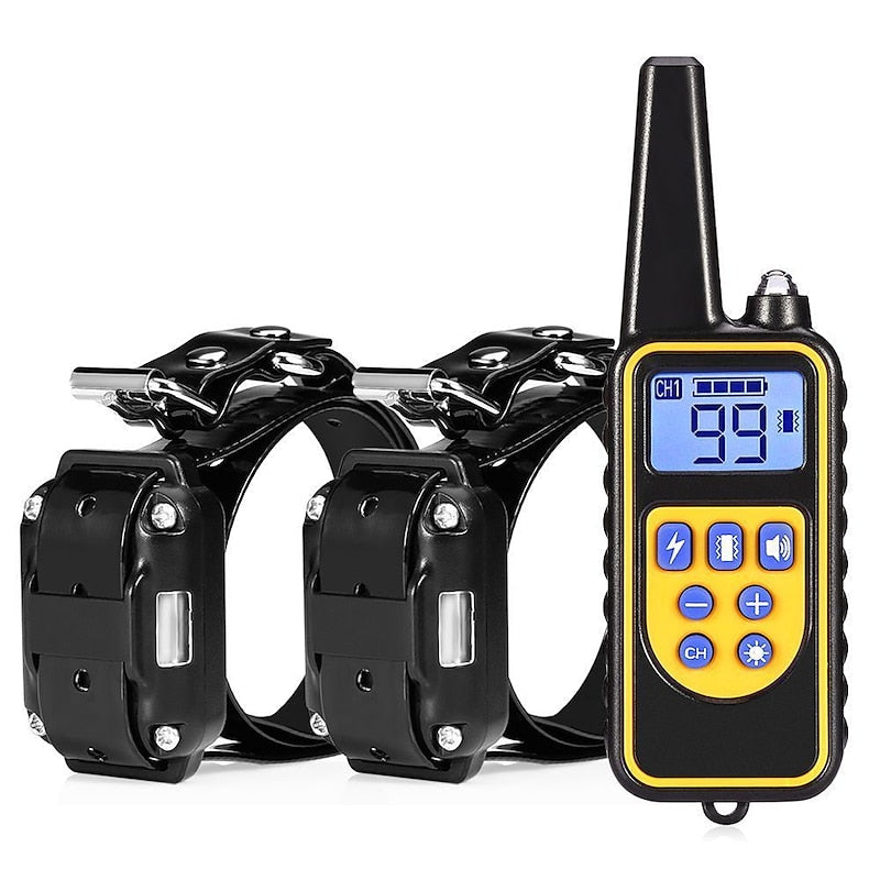 LyraPaw Pro Dog Training Collar With LED Beacon And 762-Meter Range