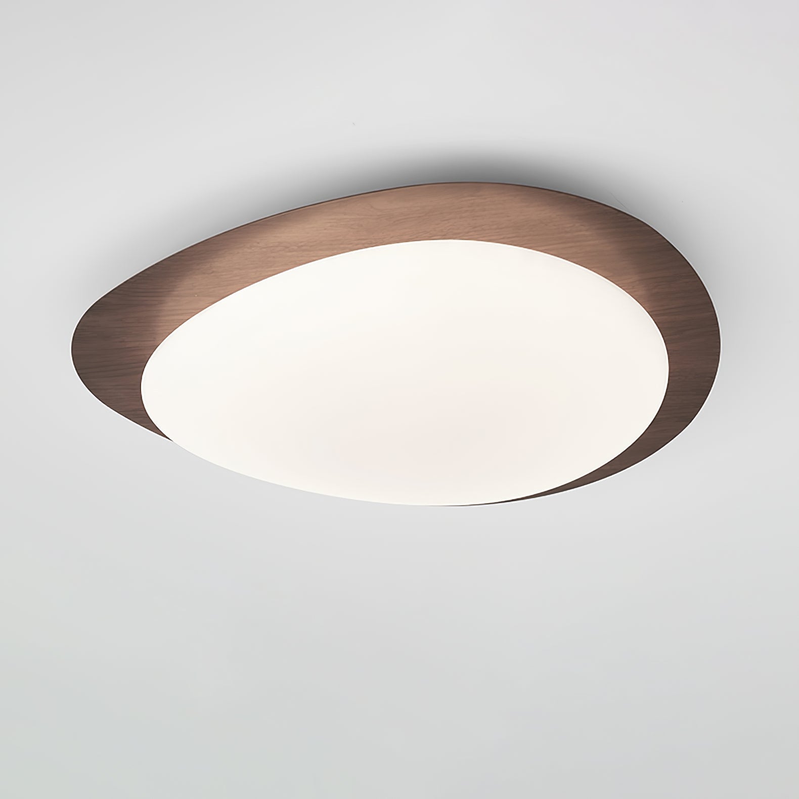 Luz de Teto NexaRipple Walnut Pebble com Brilho Quente | Lersk