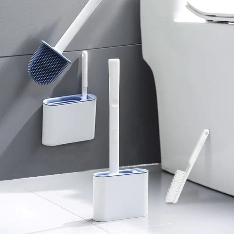 PerfectClean silikone toiletbørste med vægmonteret hygiejnisk design til nem badeværelsesrengøring | Lersk