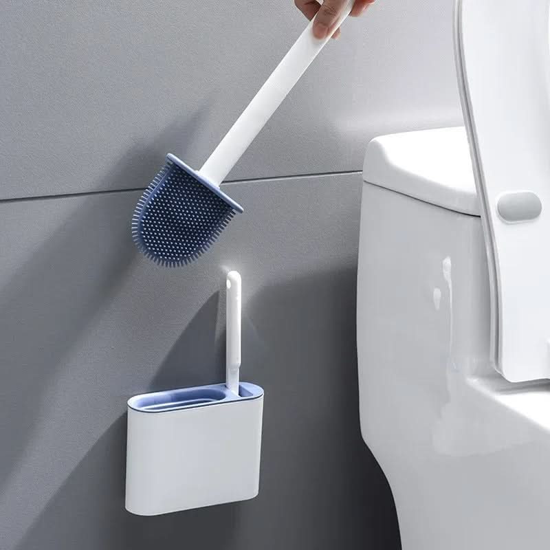 PerfectClean silikone toiletbørste med vægmonteret hygiejnisk design til nem badeværelsesrengøring | Lersk