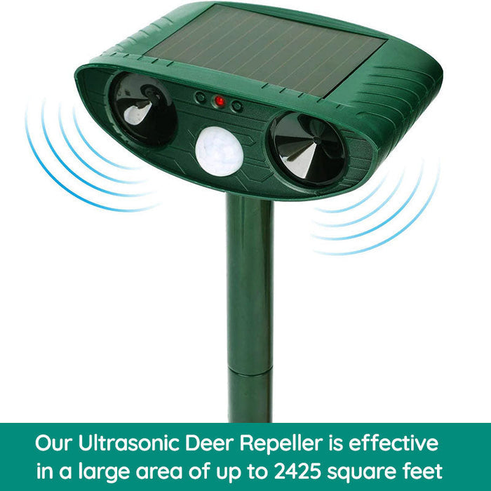 Raccoon Outdoor Ultrasonic Repeller, Solar Powered Animal Pest Control, Get Rid of Raccoons Within 48 Hours | Lersk