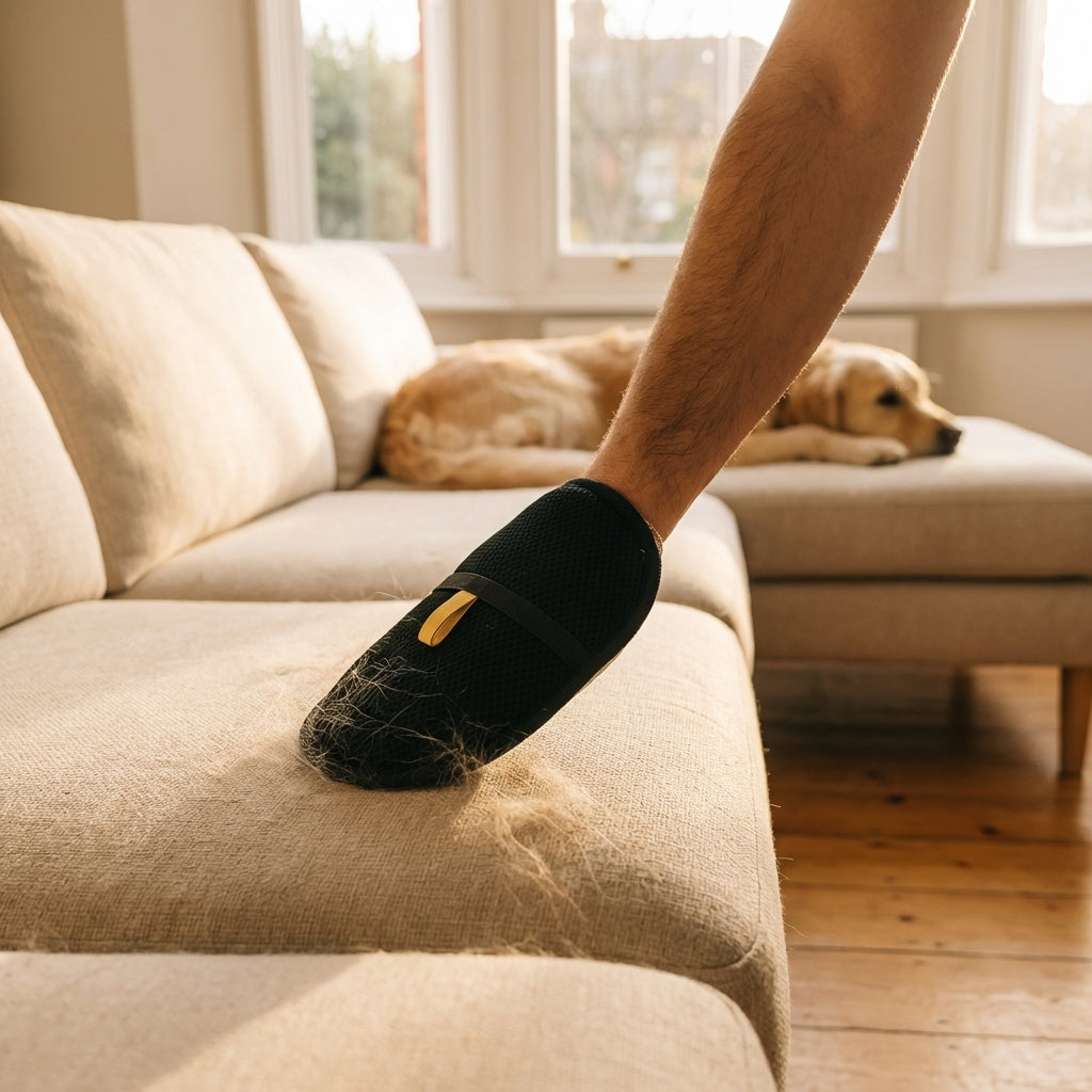 Handschuh zur Entfernung von Tierhaaren, wiederverwendbarer Netz-Mitt für Stoffoberflächen | Lersk