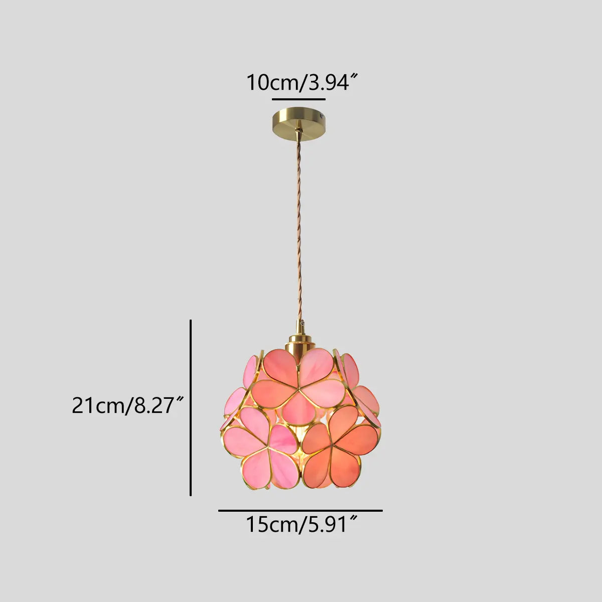 Cherry Blossom Stained Glass Pendant Light | Lersk