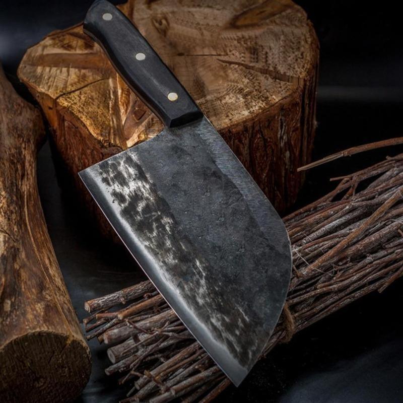 Almazan Premium Serbisk Kokkekniv Håndsmedet Kulstofstål Til Hjemmekokke | Lersk