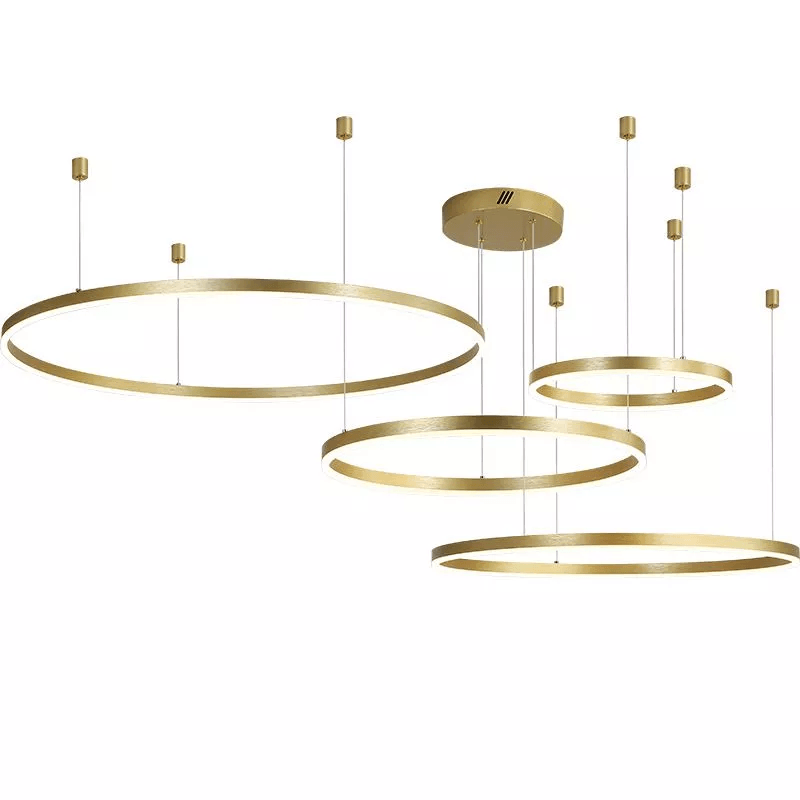 Lampada a sospensione LED a cerchio Sole Luna Elegante Moderna Decorazione per la casa | Lersk