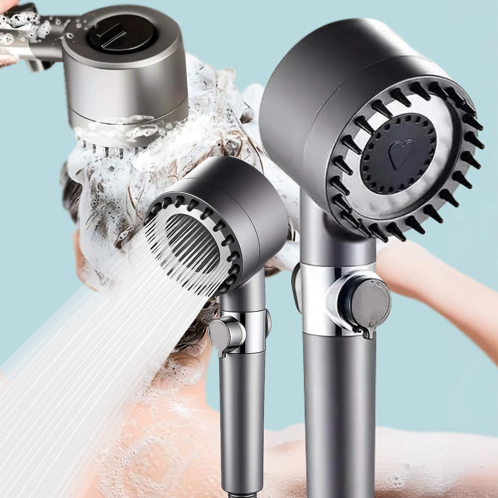AquaPulse Sprchová hlavice s vysokým tlakem pro silnější sprchy | Lersk