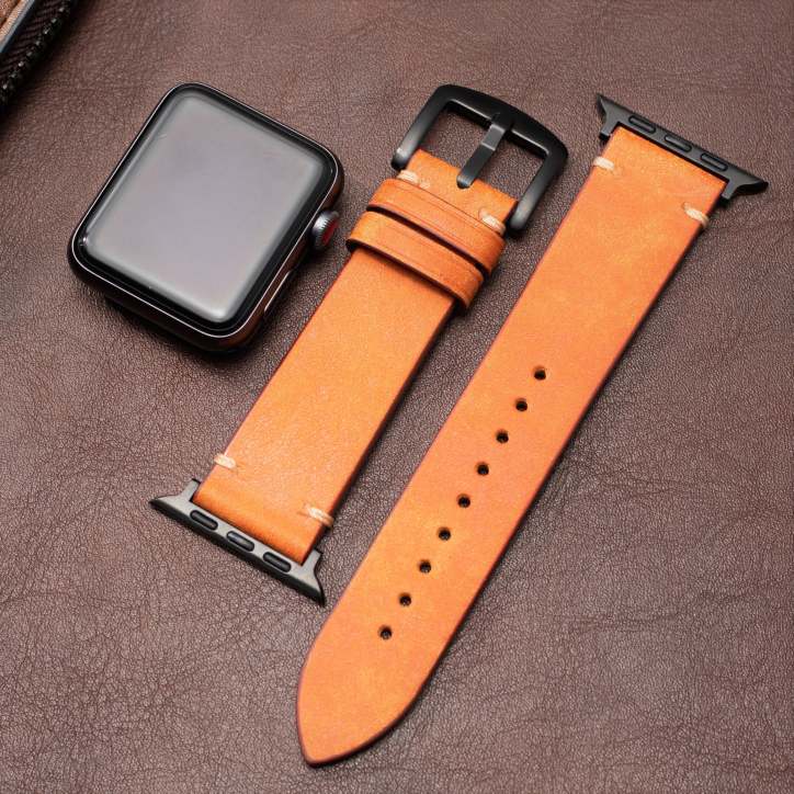 Bracelet de montre connectée en cuir italien premium Mareni | Lersk