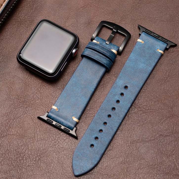 Bracelet de montre connectée en cuir italien premium Mareni | Lersk