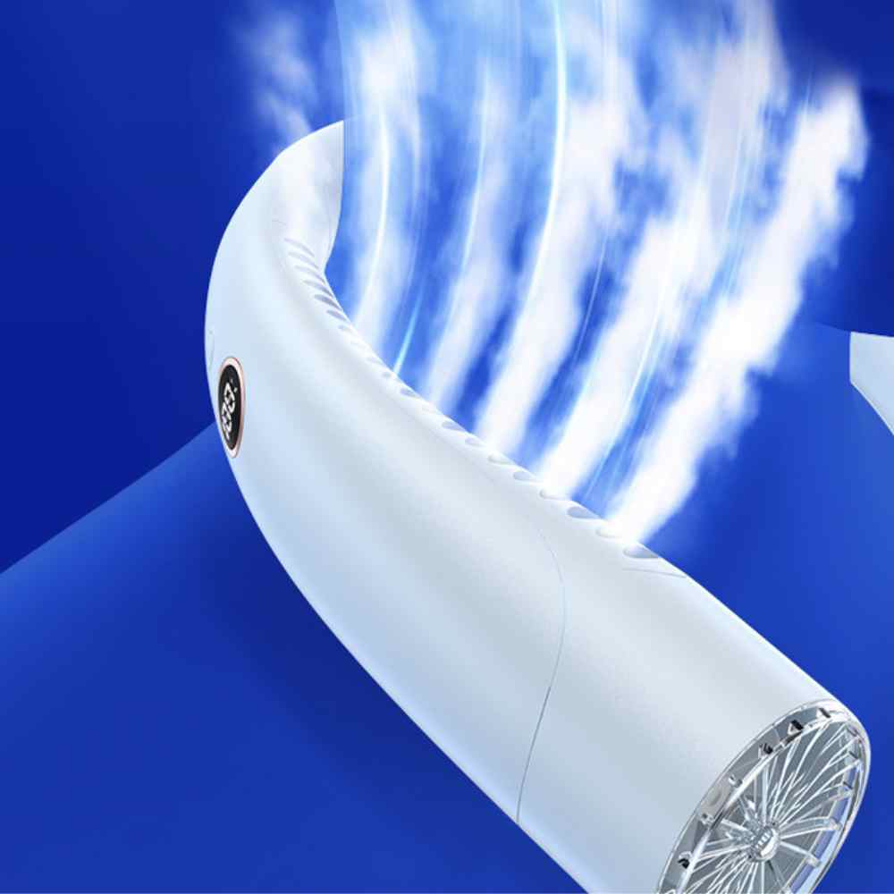 Bladeless Rechargeable Neck Fan, Silent 3-Speed 4000mAh | Lersk