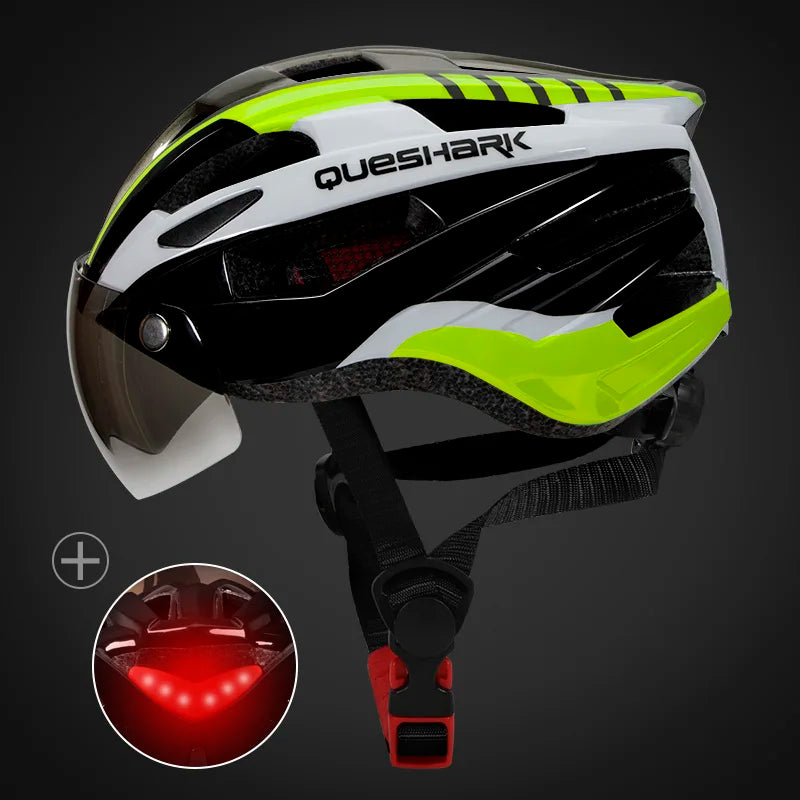 Casque de vélo unisexe léger Velora avec feu arrière LED | Lersk