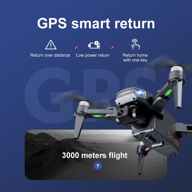 Altaris Aero Drone Pro med 8K dobbelt HD-kameraer og GPS lang batterilevetid | Lersk