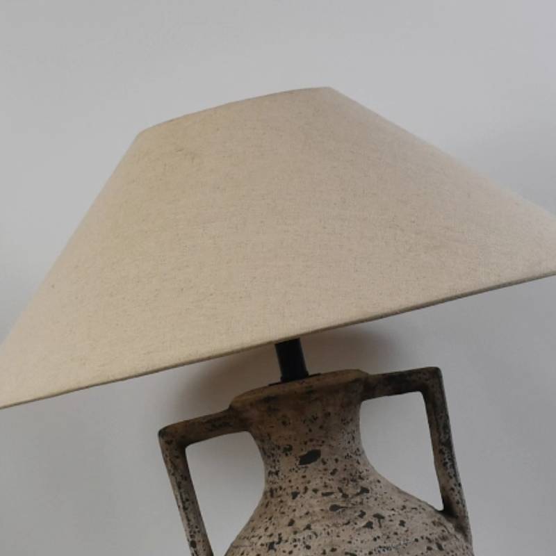 Textured Ceramic Table Lamp With Warm Ambient Lighting For Home Decor | Lersk