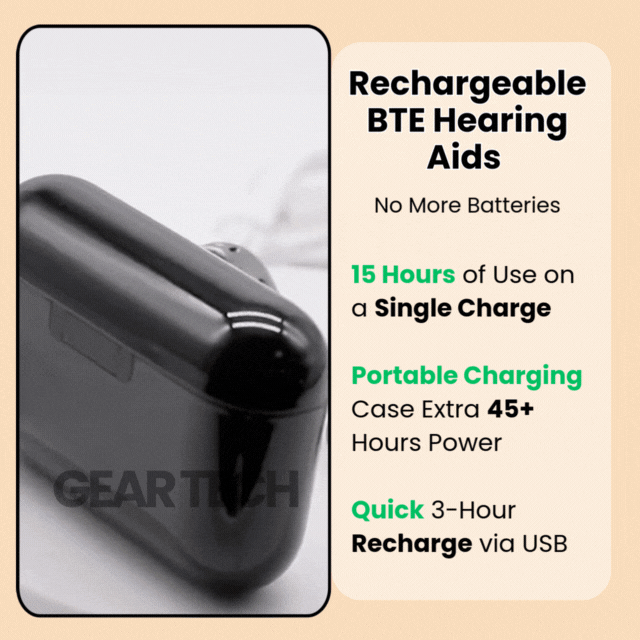 Appareils auditifs rechargeables BTE Clarivo avec réduction de bruit | Lersk