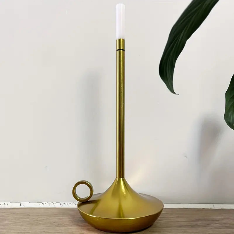 Genopladelig LumaCove Stearinlys-Stil LED Bordlampe Minimalistisk